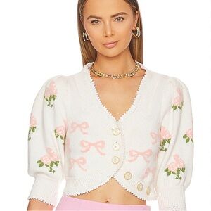 Loveshackfancy Malibu Crop Cardigan XS